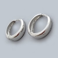 Серебряные круглые серьги с фианитами ЛС-20117р