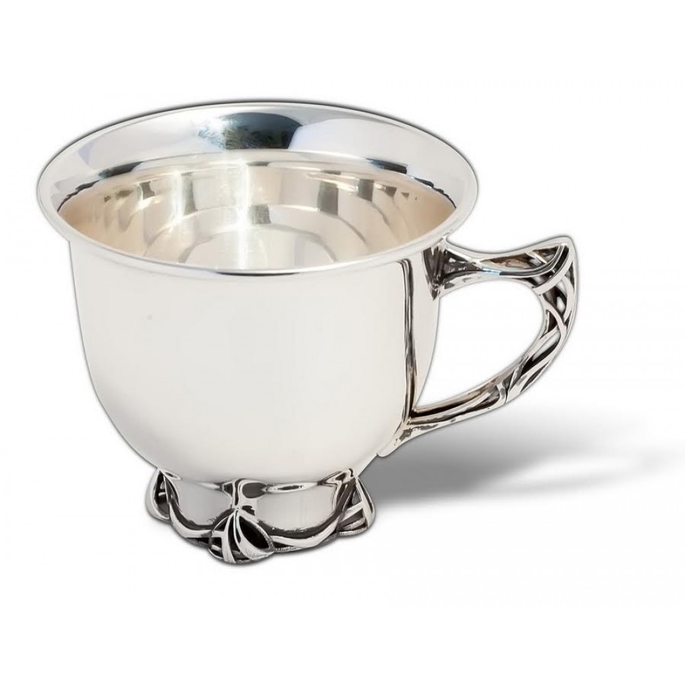 Серебряная чашка кофейная объем 130 мл Глория ХЮ-080006