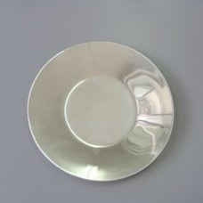 Серебряное классическое блюдце диаметр 12см хю-080490