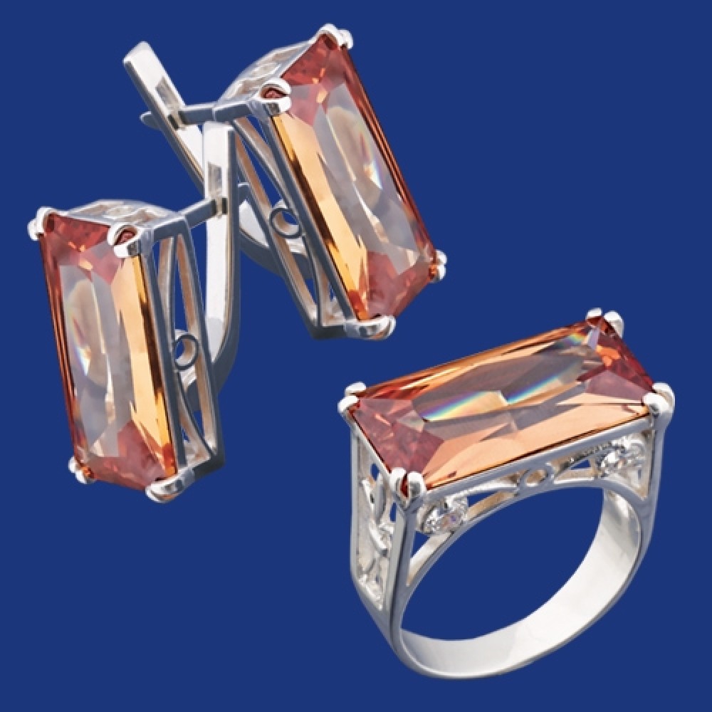 Серебряный гарнитур бц-087