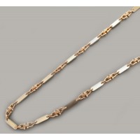 Золотая цепочка "Подкова с пластинами" шк-1144