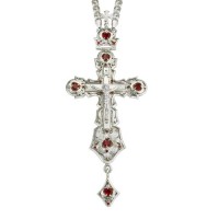 Крест Наградной серебряный с цепью 2.10.00011