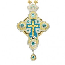 Крест наперсный серебряный с цепью 2.10.0086П48П
