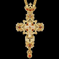 Крест наперсный латунный в позолоте 2.10.0094ЛП-2