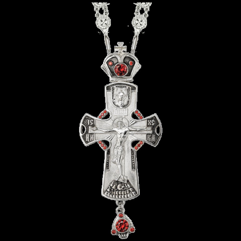 Крест латунный со вставками 2.10.0136Л35Л