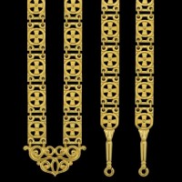 Цепь латунная в позолоте аг-2.7.0239ЛП