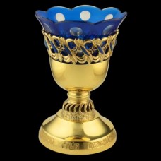 Лампада настольная латунная в позолоте аг-2.7.0342ЛП