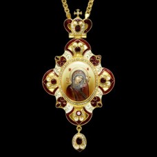 Панагия латунная в позолоте с цепью аг-2.7.0496ЛП-21ЛП