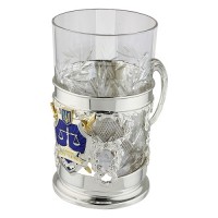 Срібний підстаканник Закон, честь і гідність аг-2.8.0199