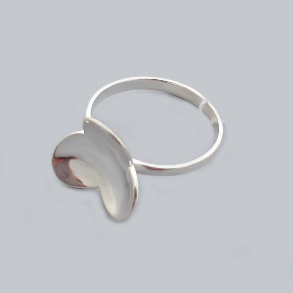 Срібна каблучка Трилисник бр-0061621