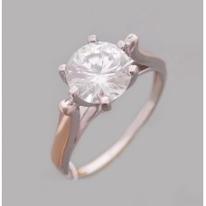 Срібна каблучка з золотою накладкою бр-2113569