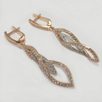 Золотые серьги дс-30018