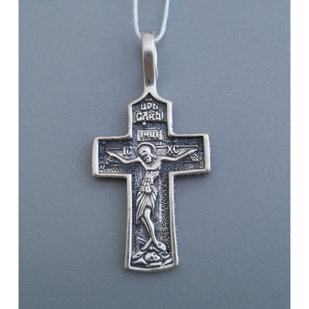 Срібний хрестик бр-3100449