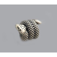 Серебряная бусина Змея бр-0059231