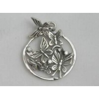 Серебряная подвеска "Баттерфляй" бр-3110190