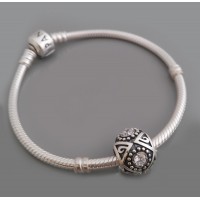 Серебряная бусина "Мир" 27 бр-3110764