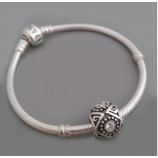 Серебряная бусина "Мир" 27 бр-3110764