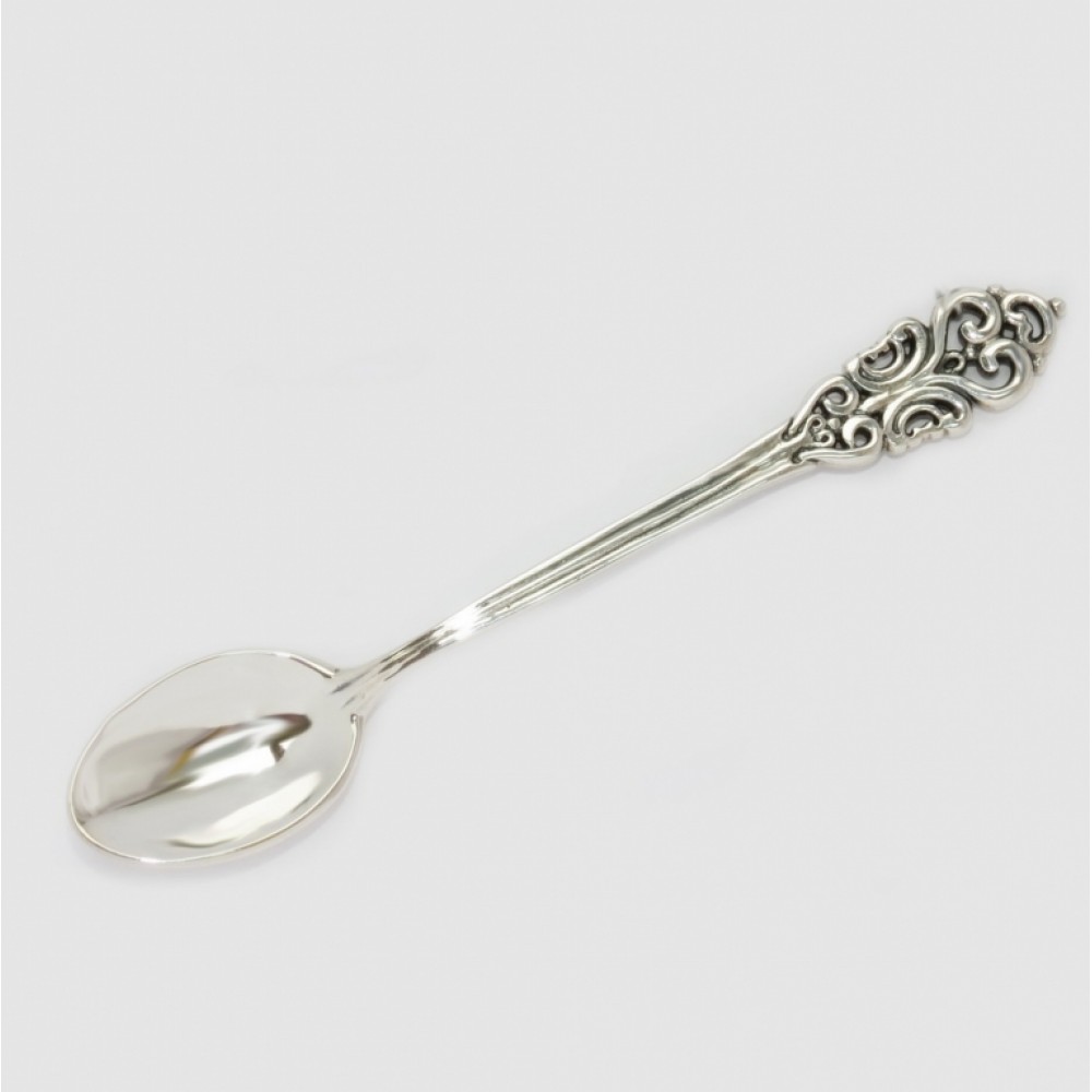 Срібна кавова ложка Вензель бр-66