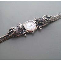Срібний годинник Дракони бр-ч0001