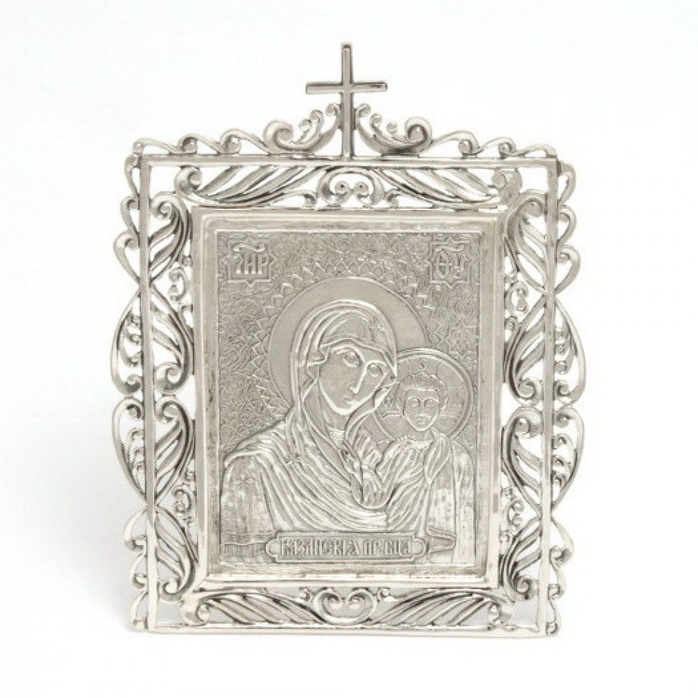 Икона серебряная "Казанская БМ" бр-00139