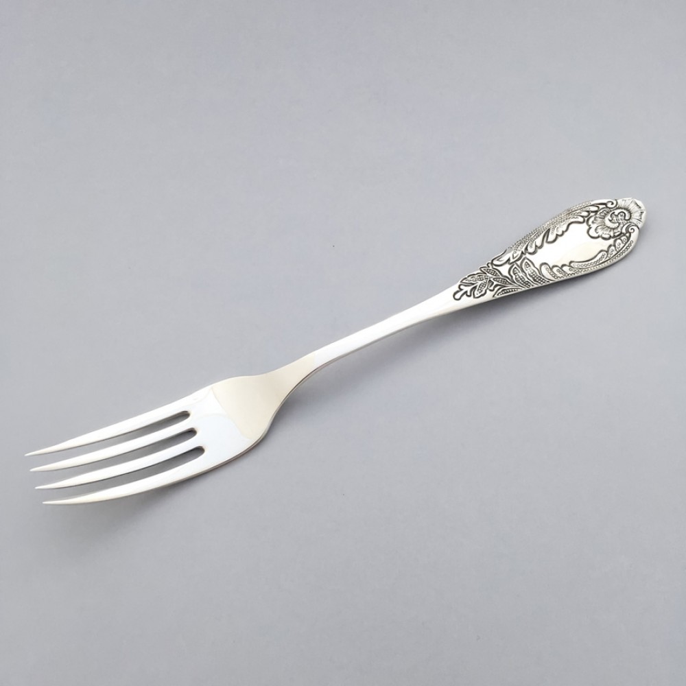 Серебряная столовая вилка Фантазия 2 бр-0035381