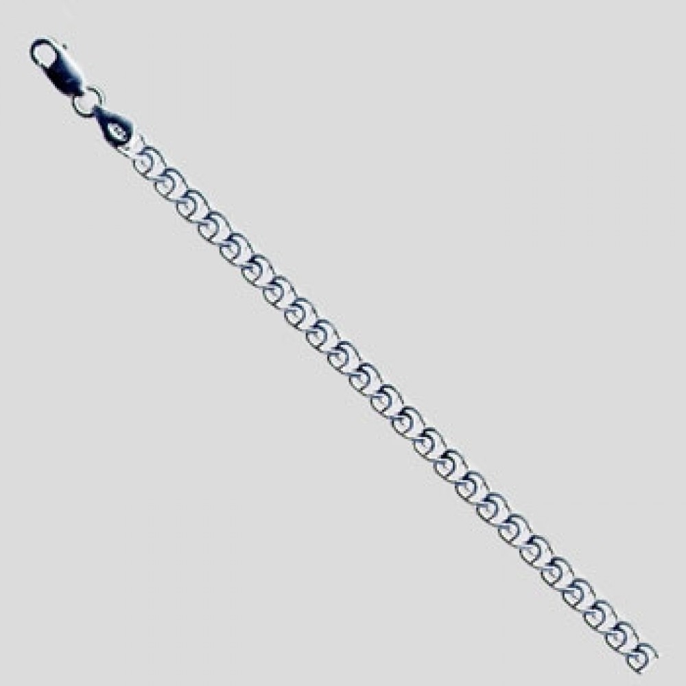 Серебряная цепь Love 45см АМ-2306045