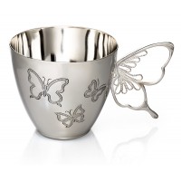 Срібна чашка "Метелик" ХЮ-0700758