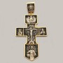 Хрест зі срібла 925 з позолотою великий ЛЗ-34020