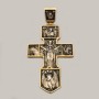 Хрест зі срібла 925 з позолотою великий ЛЗ-34020