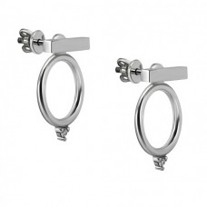 Срібні сережки- джекети ЮМ-20395