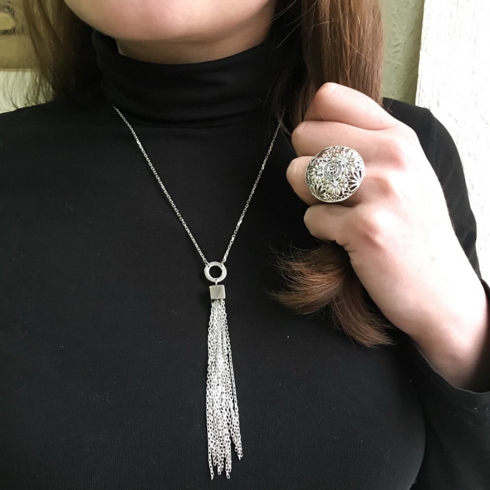 Серебряное колье Джоли БР-0032741