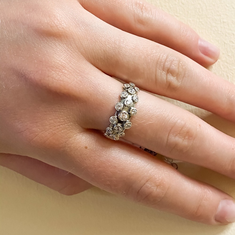 Срібна каблучка Всесвіт бр-1416421