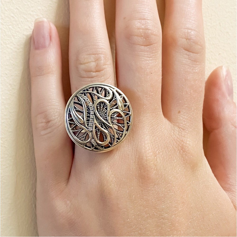 Срібна каблучка Всесвіт бр-1416421