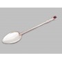Серебряная ложка с красным камнем хю-020006