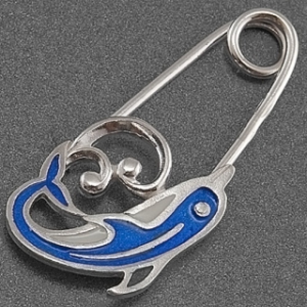 Срібна шпилька Дельфін  ХЮ-085210