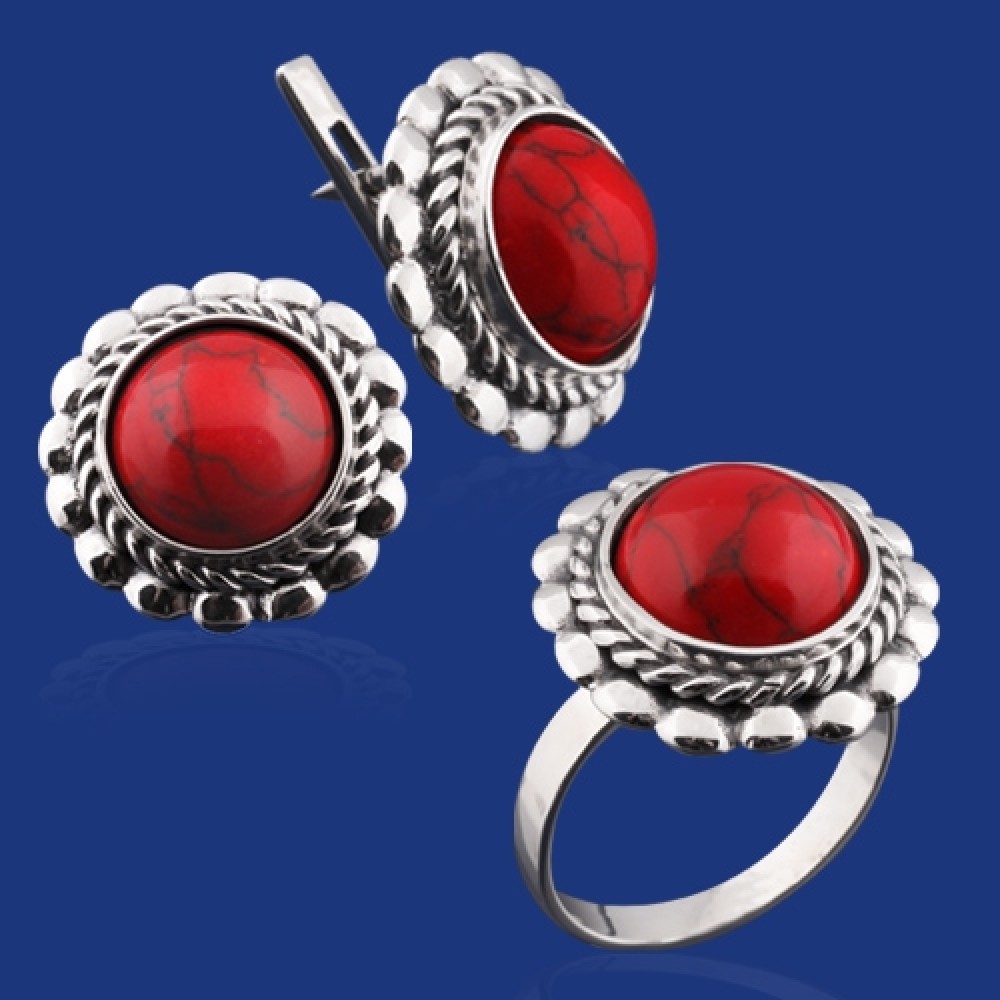 Серебряный гарнитур бц-127