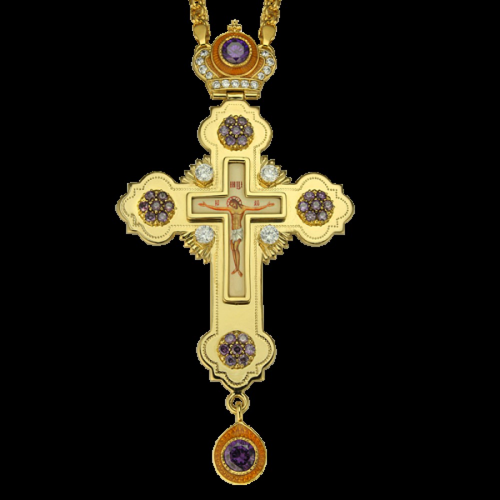 Крест наперсный латунный 2.10.0096ЛП-21ЛП