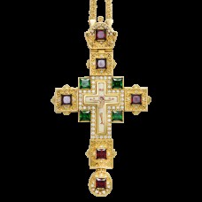 Крест наперсный латунный в позолоте с цепью 2.10.0099ЛП-21ЛП