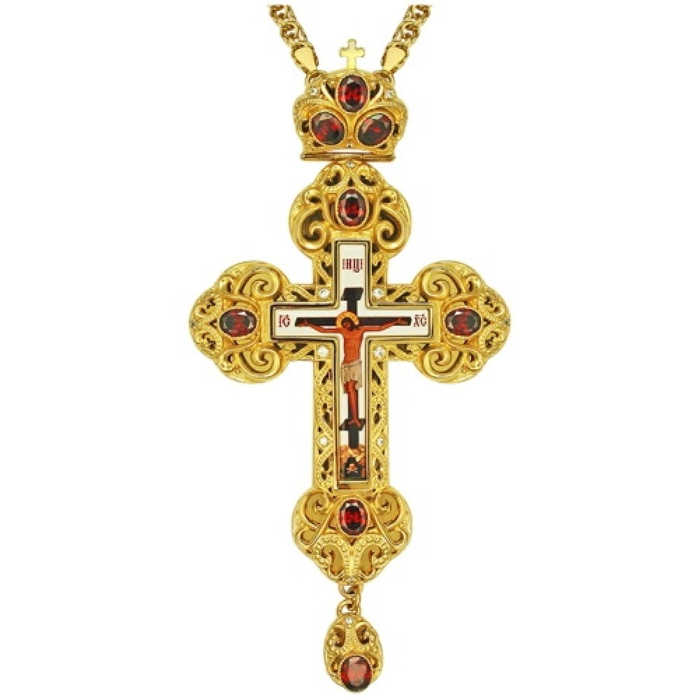 Крест наперсный латунный 2.10.0147ЛП-21ЛП