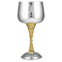Серебряный бокал винный с позолотой АГ-2.3.0001