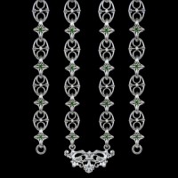 Ланцюг для священика латунни з камінцями АГ-2.7.0244Л