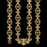 Цепь латунная в позолоте аг-2.7.0244ЛП