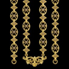 Цепь латунная в позолоте аг-2.7.0244ЛП
