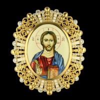 Накладка на митру латунная в позолоте аг-2.7.0569ЛП