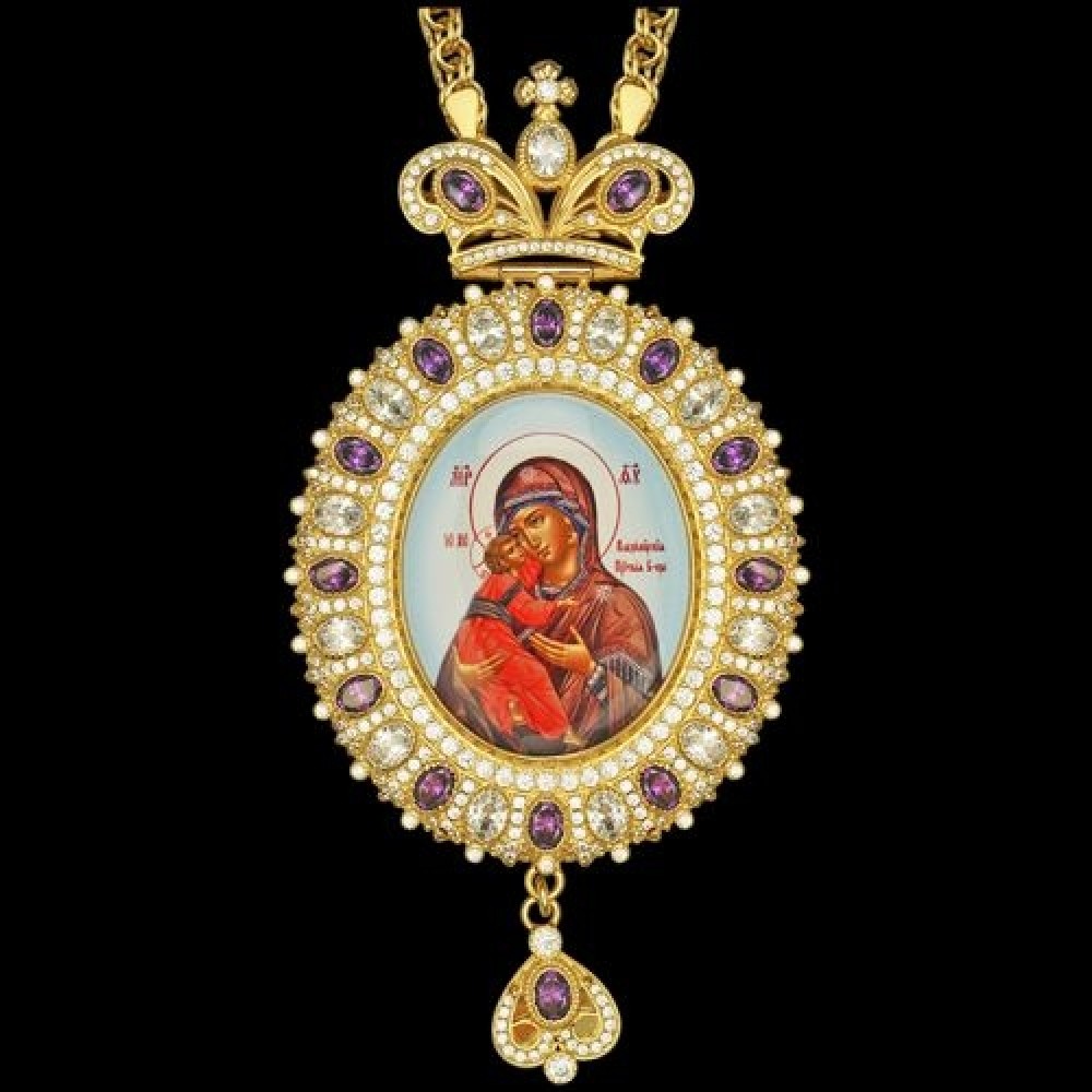 Панагия латунная в позолоте аг-2.7.0591ЛП-21ЛП