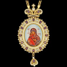 Панагия латунная в позолоте аг-2.7.0591ЛП-21ЛП