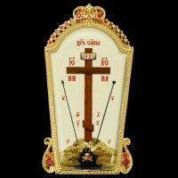 Накладка на митру латунная в позолоте со вставками аг-2.7.0654ЛП