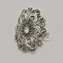Серебряное кольцо "Снежинка" бр-1406721