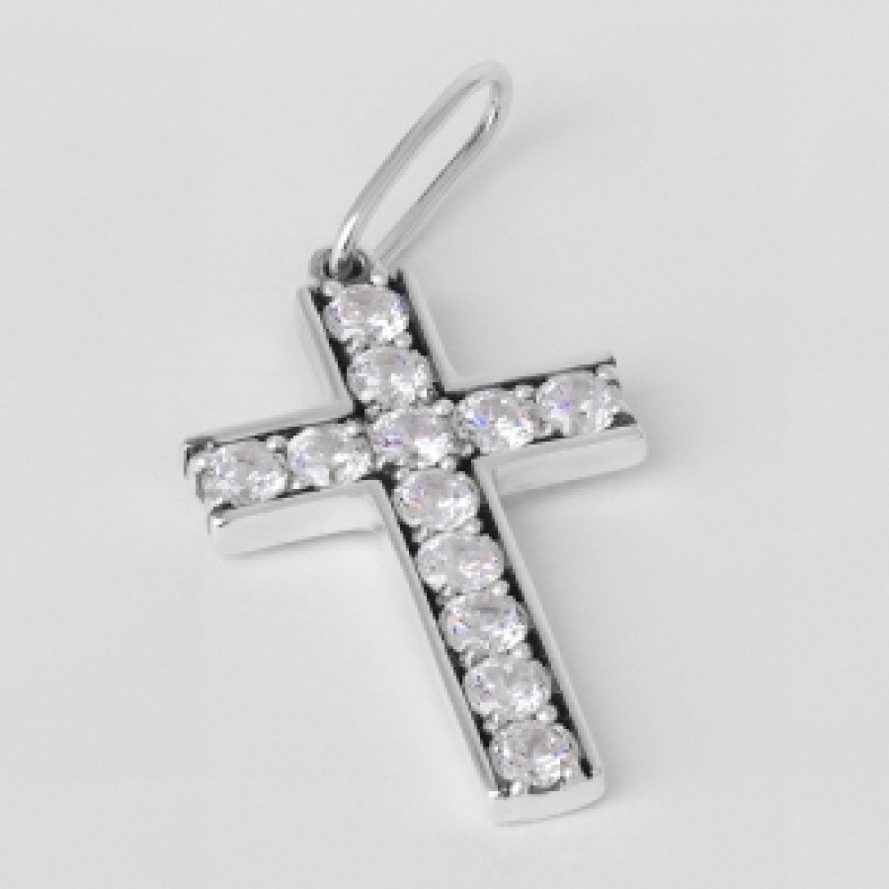 Серебряная подвеска Крест ЮМ-3015