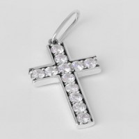 Серебряная подвеска "Крест" ЮМ-3015